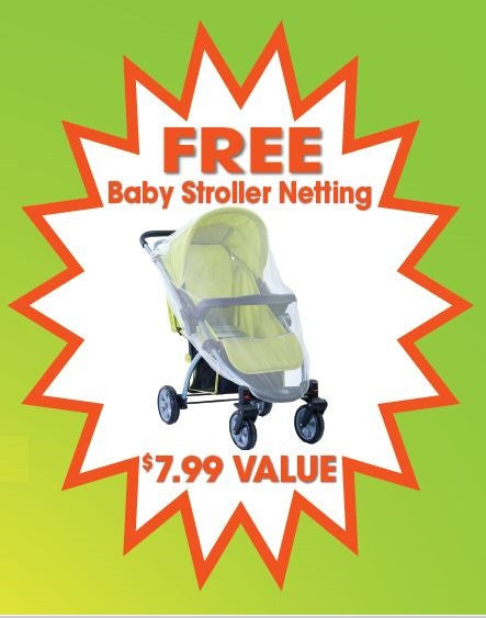 Mosquito Guard Baby Crib Netting w/ FREE Stroller Netting